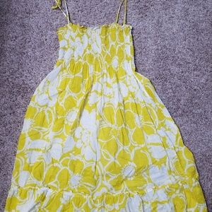 J crew yellow swim cover/ sundress